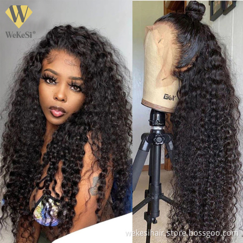 13X6 HD Lace Frontal Wig Human Hair, Wigs HD Lace Pre Plucked,WeKeSi Luxury 100% Virgin Human Hair Lace Front Wig